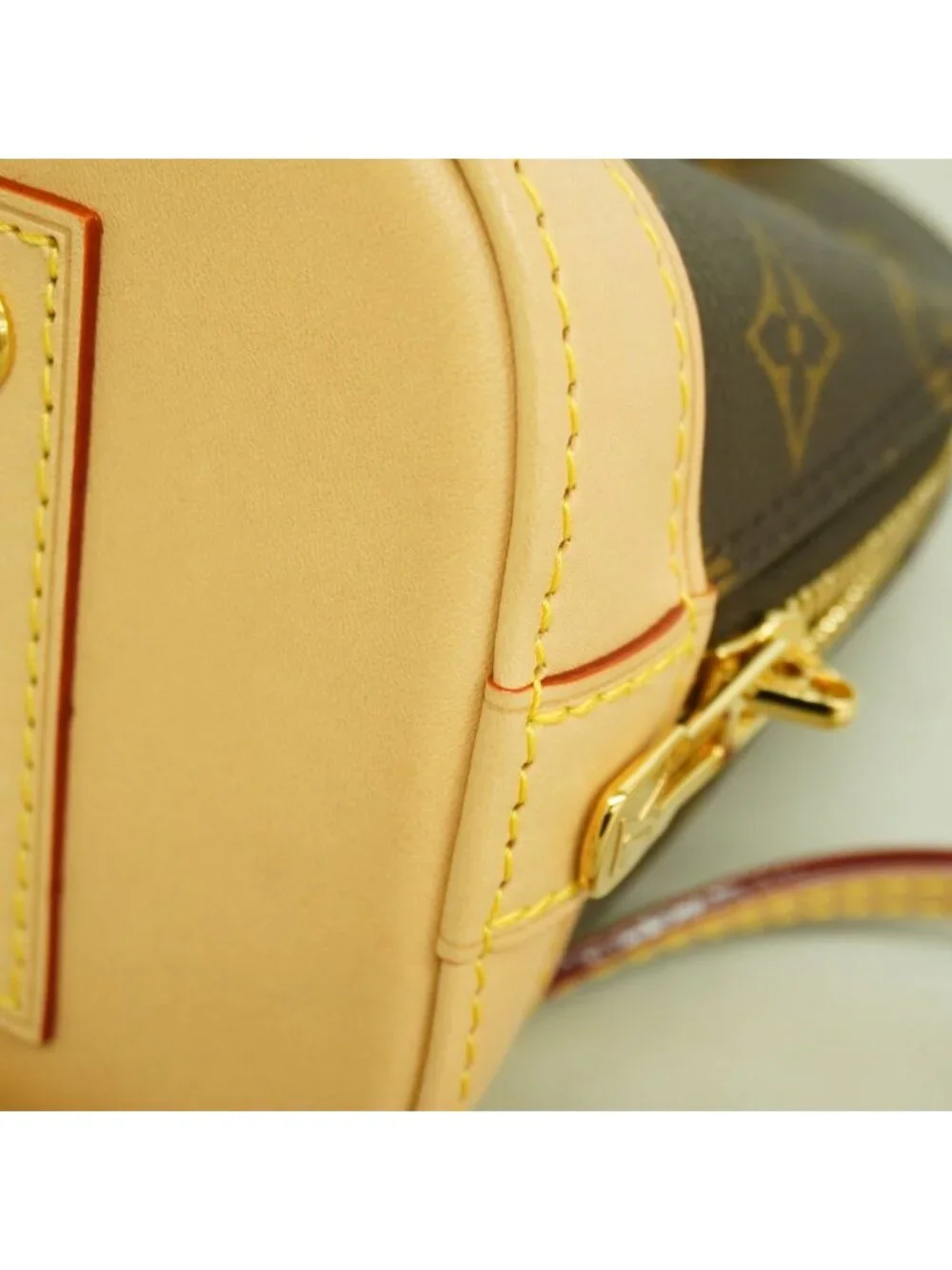 Louis Vuitton Handbag Monogram Alma BB Brown 2-Way